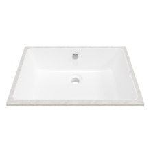 530mm Rectangular Ceramic Undermount Basin with Overflow